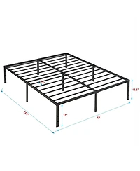 Lucky One Bed Frame, Heavy Duty Metal Bed Frame, Quick and Easy Assembly, Noise Free