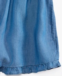 On 34th Women's Chambray Ruffled Drawstring Shorts, Macy's Exclusive