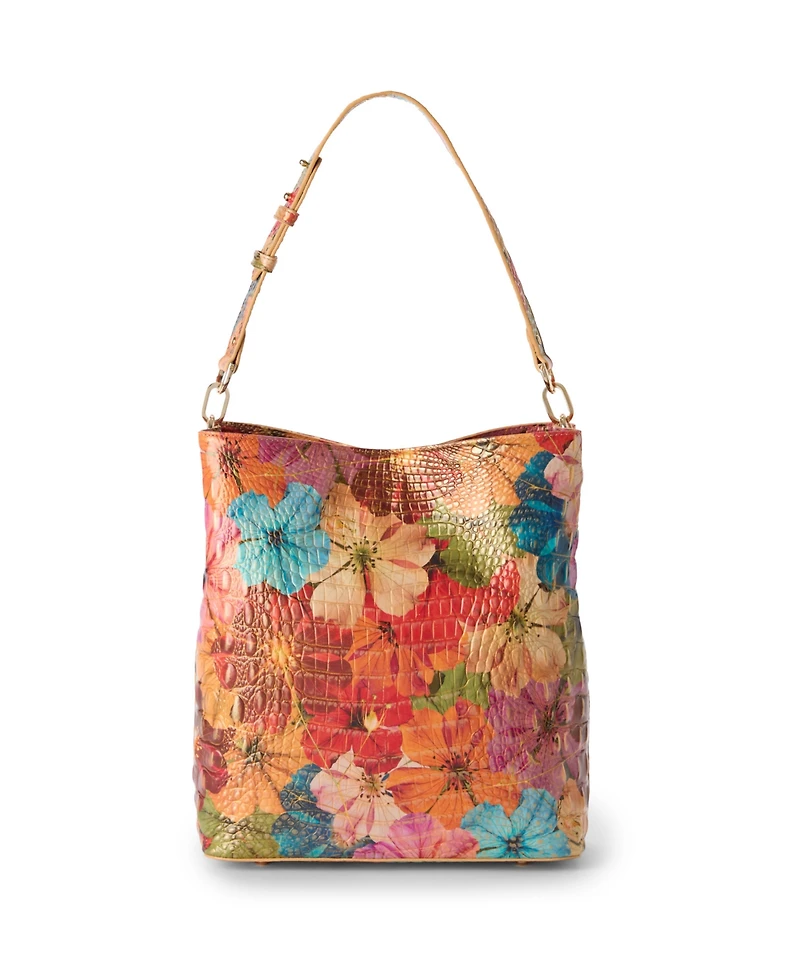 Brahmin Celina Small Leather Bucket Bag