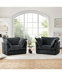 Streamdale Furniture Set of 2 Slipcovered Armchairs
