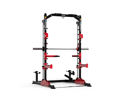 Harison Multifunction Squat Rack Power Cage, Adjustable All-in-One Home Gym Strength Training System Hrm-30814)