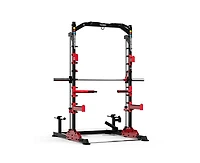 Harison Multifunction Squat Rack Power Cage, Adjustable All-in-One Home Gym Strength Training System Hrm-30814)