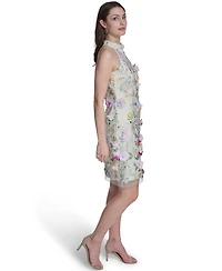Eliza J Petite Sleeveless Mock Neck Cocktail Dress