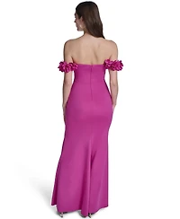 Eliza J Petite Polyester-Blend Sweetheart Neck Ball Gown
