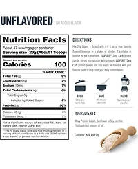 Isopure, Zero Carb Whey Protein Isolate, 25g Protein Powder, Unflavored, 3 lb, 47 Servings