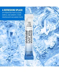 Isopure Clear Protein with Electrolytes, Unsweetened Stick Pack, 6 Count