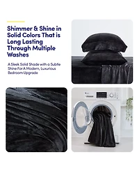 Sweet Home Collection Ultra Soft Microplush Solid Fleece 3-Pc. Sheet Set, Twin