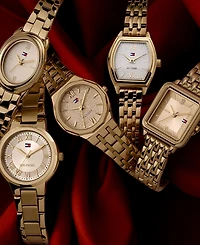 Tommy Hilfiger Women's Quartz Gold tone Stainless Steel Bracelet Watch, 25mm