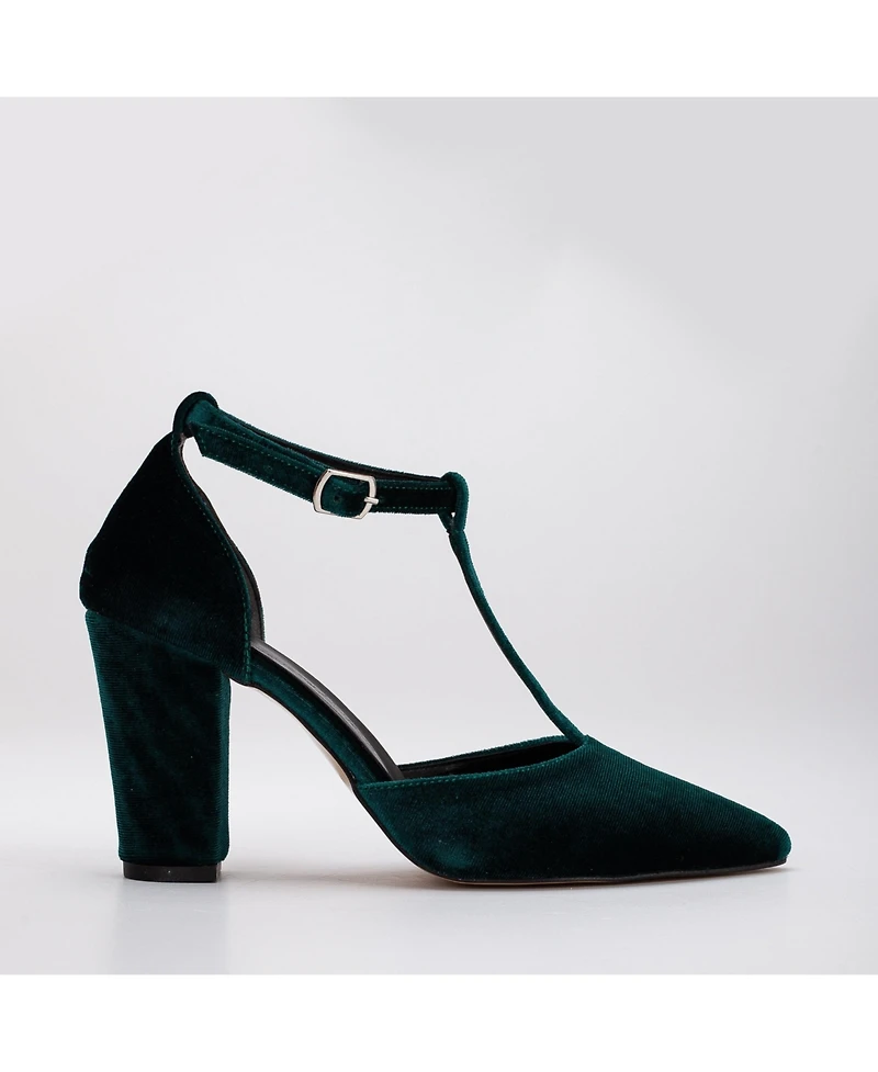 Forever & Always Women's Shoes Angelique Velvet High Heels