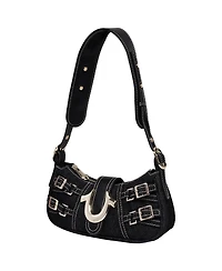 True Religion Multi Strap Denim Shoulder Bag