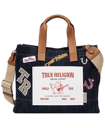 True Religion Andy Multi Patch Medium Tote