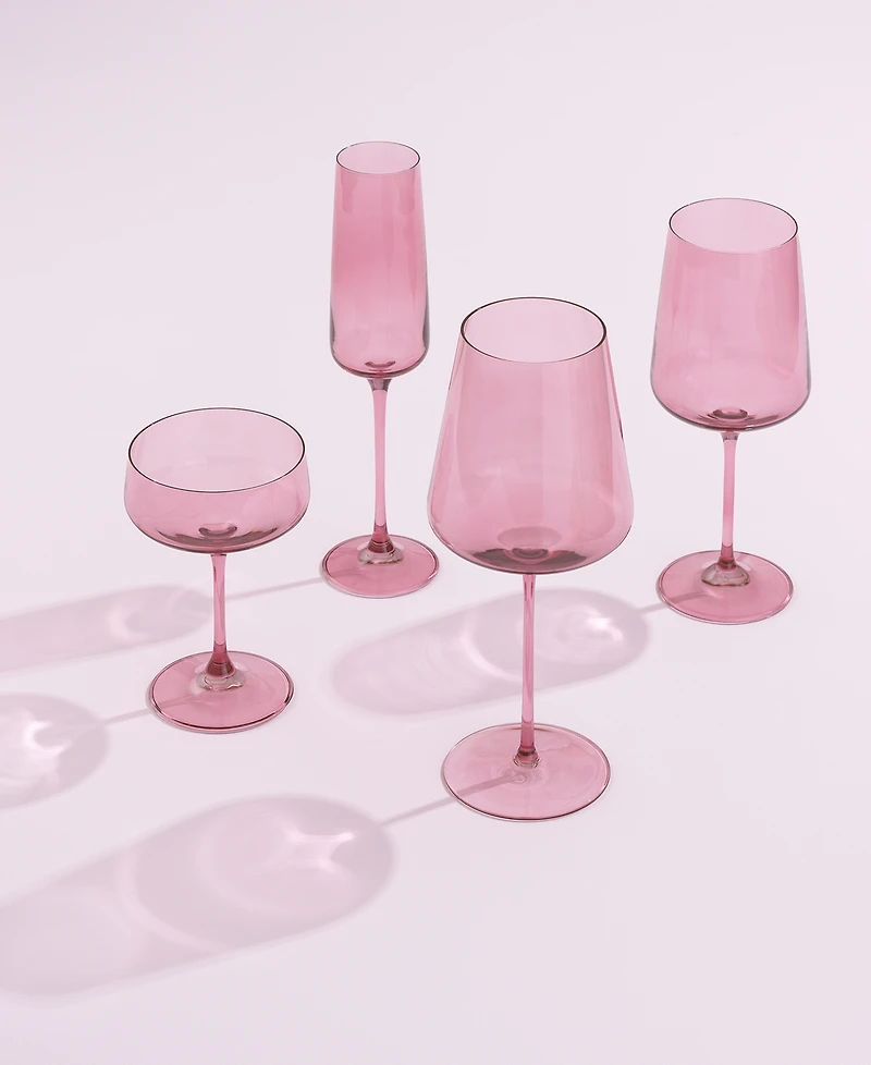 JoyJolt Sidney Stemware Entertaining Glasses, Set of 16