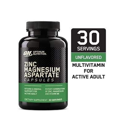 Optimum Nutrition Muscle Recovery and Endurance Supplement for Men and Women, Zinc and Magnesium Supplement, 90 Count