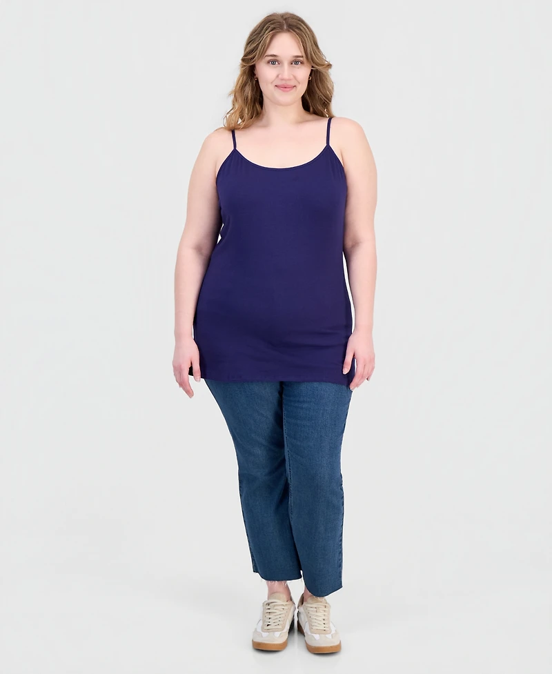 Aveto Trendy Plus Scoop-Neck Sleeveless Top