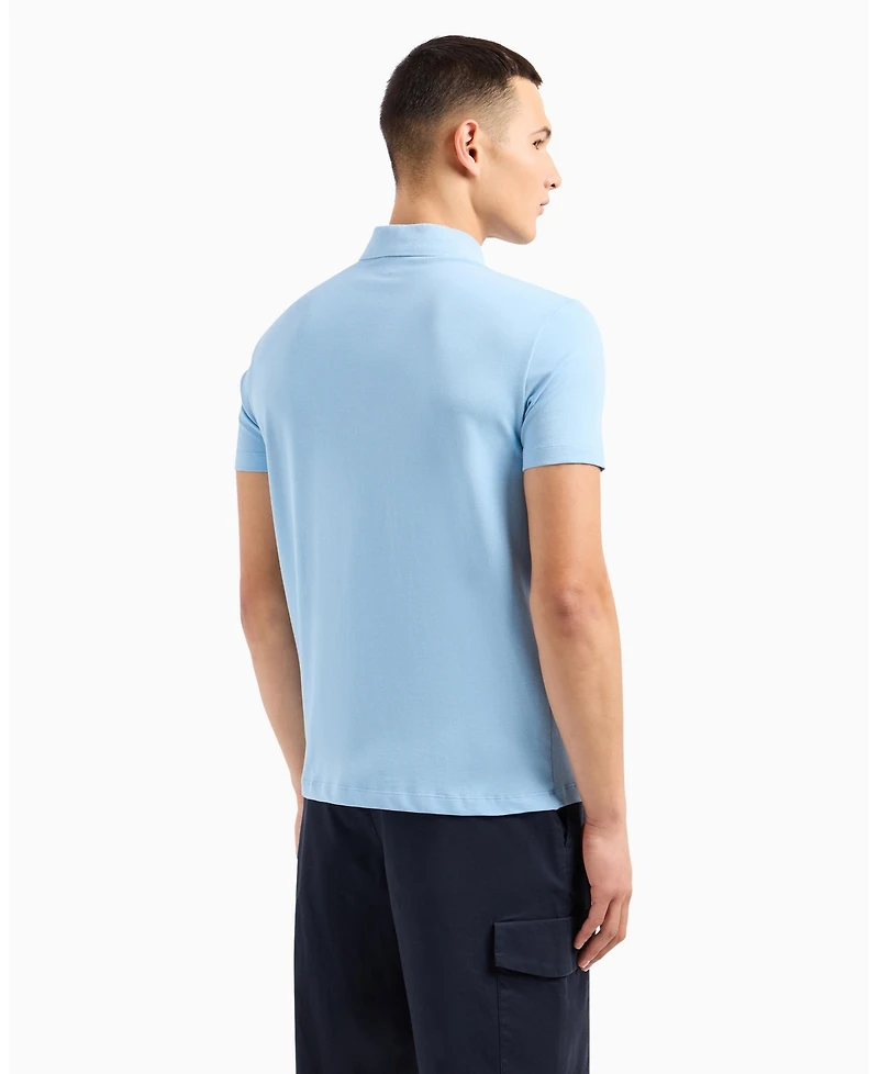 A|X Armani Exchange Men's Regular Fit With Patch Logo Polo Shirt