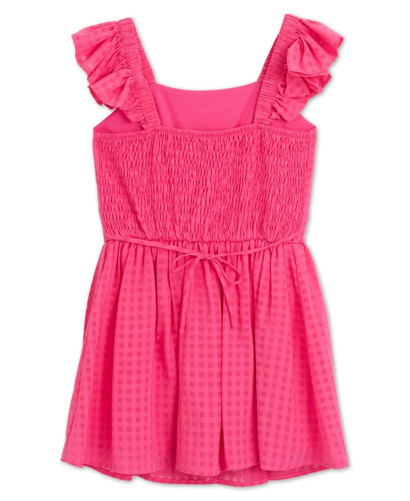Speechless Girls' 7-16 Ruffle Sleeve Dress with Sunglass