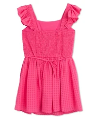 Speechless Girls' 7-16 Ruffle Sleeve Dress with Sunglass