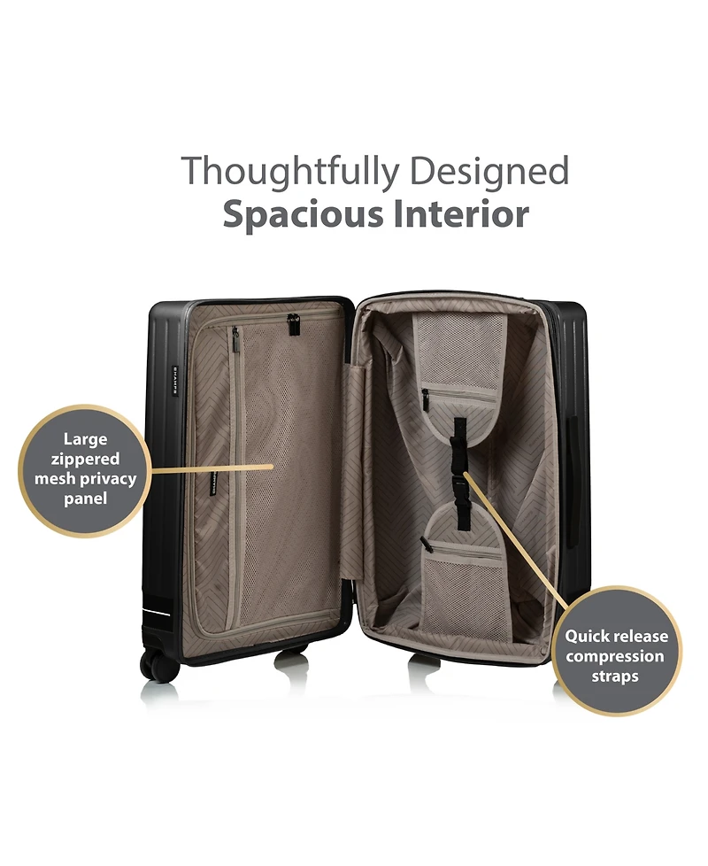 Champs 3-Piece Fresh Ii Hardside Luggage Set
