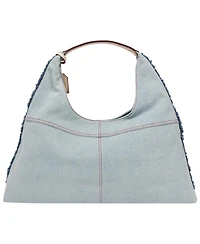 True Religion Arden Contrast Stitch Denim Hobo Bag