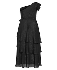 City Chic Women's Enchant Haze One Shoulder Maxi Dress