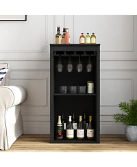 Flynama Bar Cabinet with 5 Cabinets Finish