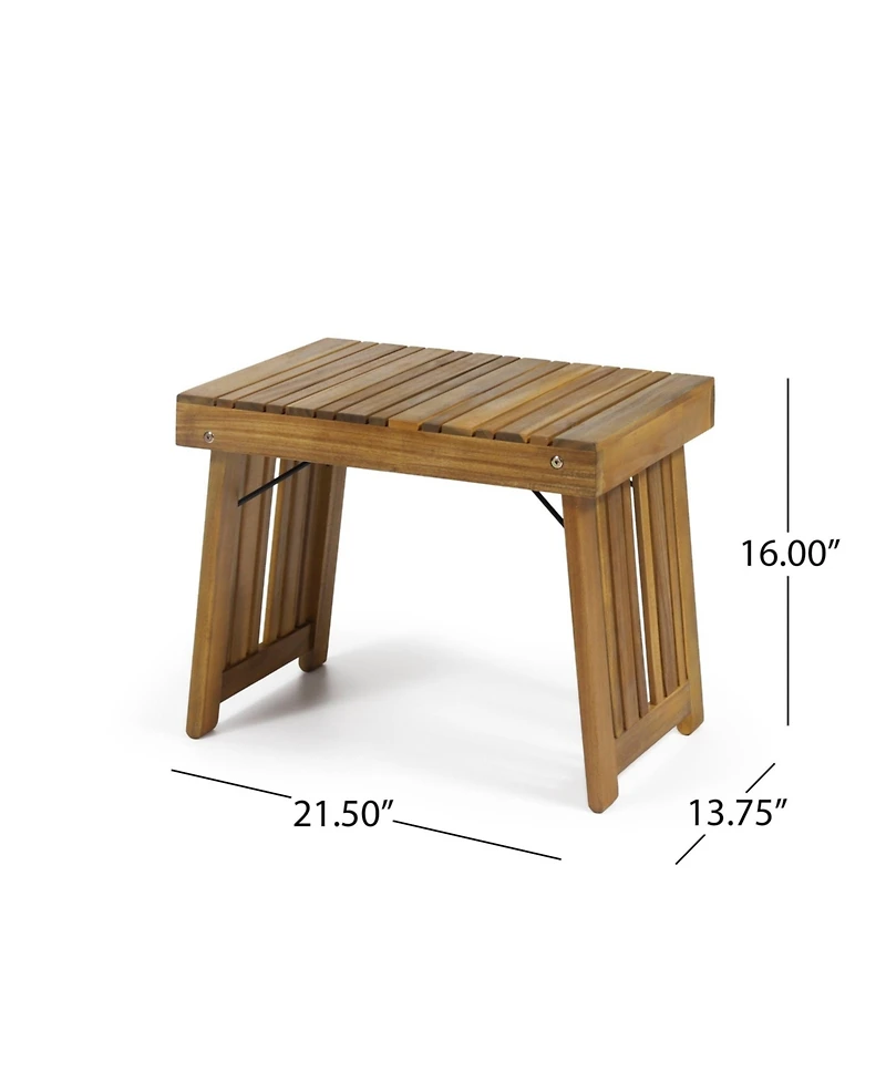 Mondawe Foldable Outdoor Wood Side Table