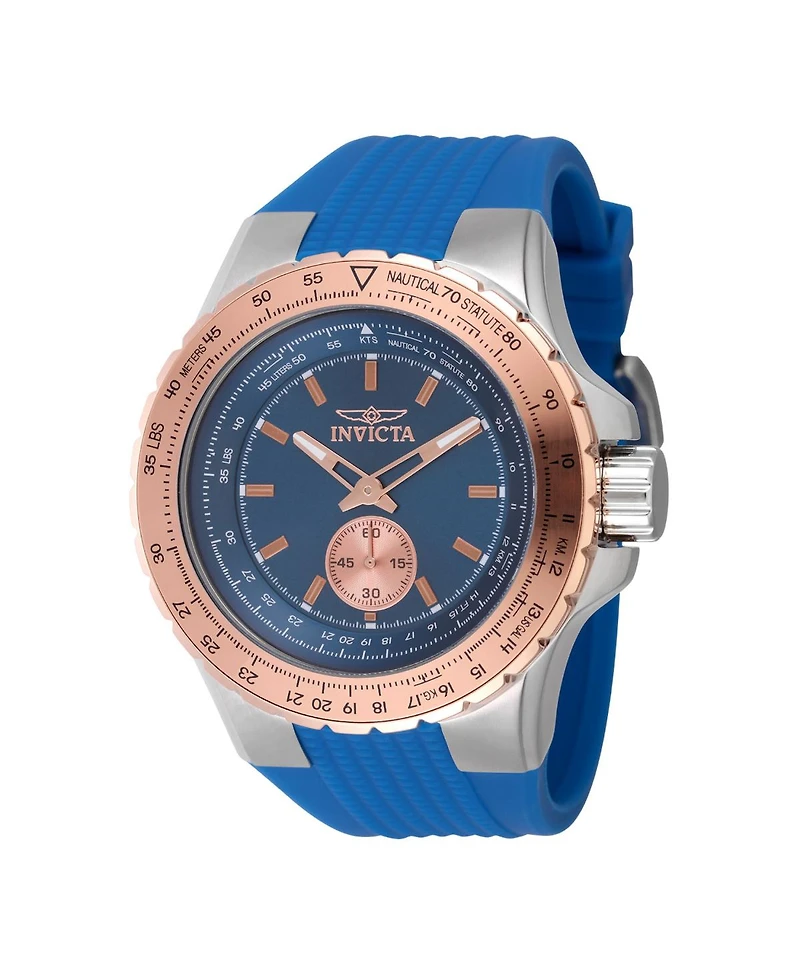 Invicta Men's 49309 Aviator Quartz Multifunction Blue Dial Watch