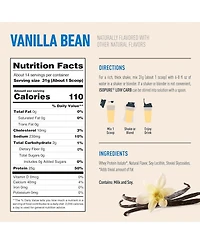 Isopure Low Carb Pure Whey Isolate Protein Powder, Lactose Free, Gluten Free, With Vitamins, Vanilla Bean, 25g Protein Per Serving, 14 Servings