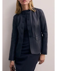 The Fold Women's Ginevra Leather Jacket