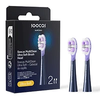 Soocas Multiclean Ultra Soft Electric Toothbrush Replacement Heads, Compatible with both Neos Ii and Neos Ii Ultra