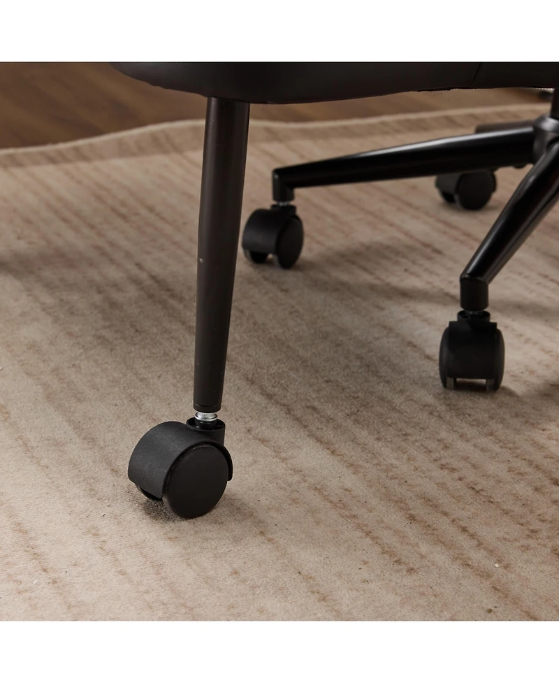 Flynama Upgraded Cross-Legged Swivel Chair,Pu Ergonomic Meditation Chair