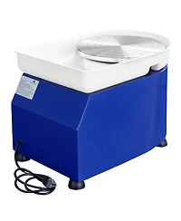 Yobtop Pottery Wheel Clay Forming Machine, 0-300RPM Speed, Handle and Pedal Control, Abs Detachable Basin, Diy Kit for Adults and Beginners