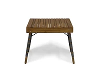 Mondawe Foldable Wood Side Table