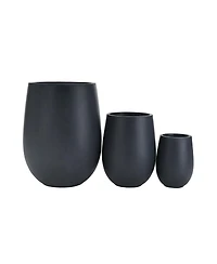 Streamdale Furniture Lightweight Round Outdoor Planter Set