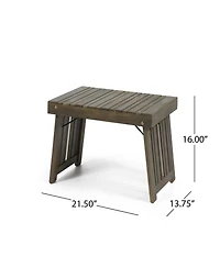 Mondawe Foldable Outdoor Side Table, Compact Patio Accent Table