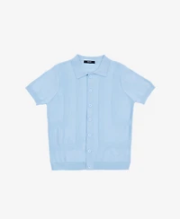 Xray Boys 4-18 Button-Up Short Sleeve Sweater Shirt