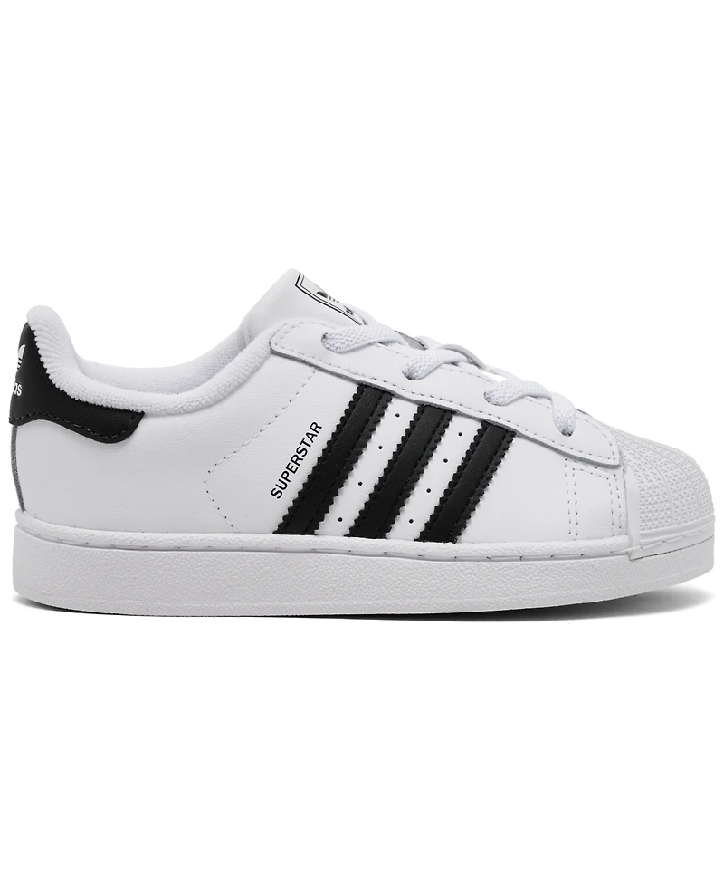 Adidas Originals Toddler Kids Superstar Ii Elastic Lace Casual Sneakers from Finish Line