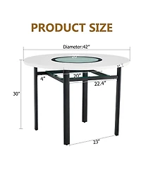Rainsken 42'' Round Dining Table