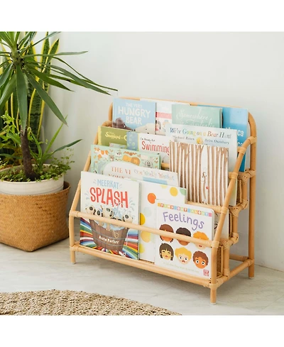 Momiji Elena Handcrafted Rattan Montessori Kids Bookshelf