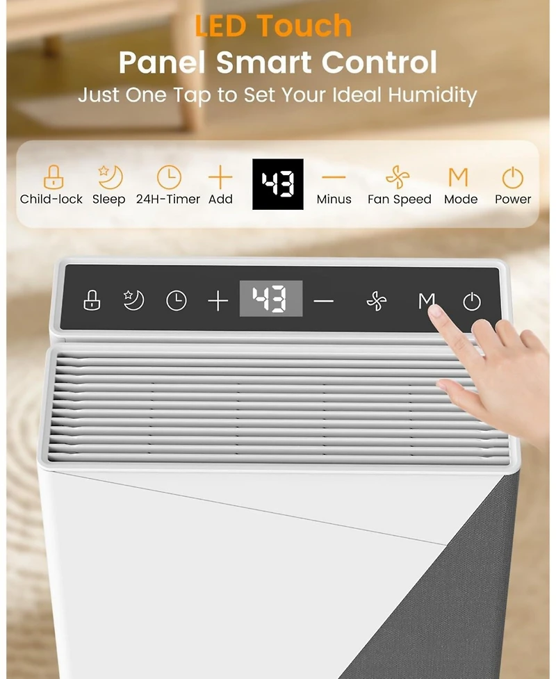Cowsar 80 Pint Dehumidifier for 4500 Sq. Ft, Energy Star, with Drain Hose