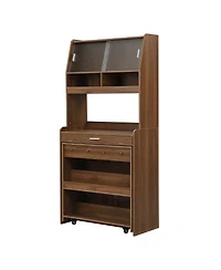 Streamdale Furniture Buffet Hutch with Foldable Dining Table