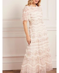 Needle & Thread Women's Marina Ruffle Ankle Gown