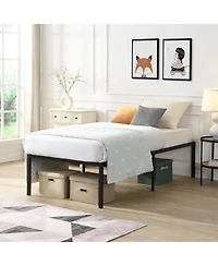 Lucky One Twin Size Bed Frame, Heavy Duty Metal Bed Frame, Quick and Easy Assembly, Noise Free