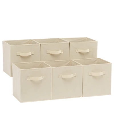 Gnuadz 6-pack Collapsible Fabric Storage Cubes Organizer With Handles Gift Basket