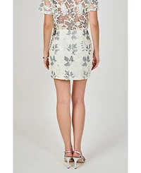 endless rose Women's Embroidered Short Skirt