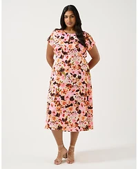 Estelle Atreides Floral Midi Dress