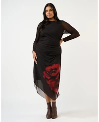 Estelle Women's Raya Asymm Mesh Dress