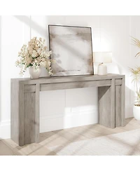 gaomon 70" Long Rustic Farmhouse Console Table, Hallway Accent Table for Entryway and Living Room