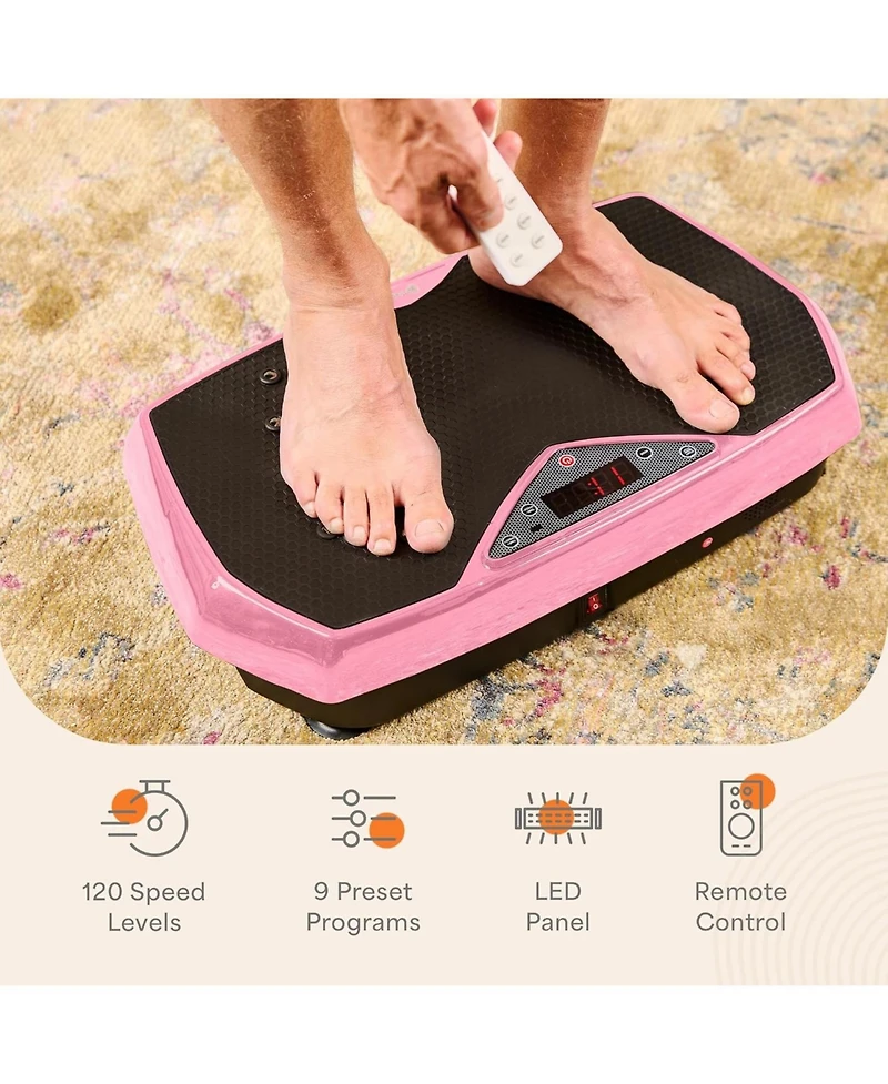 Lifepro Vibration Plate Exercise Machine with Magnetic Acupoints – Full Body Vibration Platform Lymphatic Drainage Massager