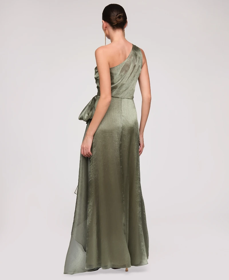 Js Collections Women's Metallic One-Shoulder Dress